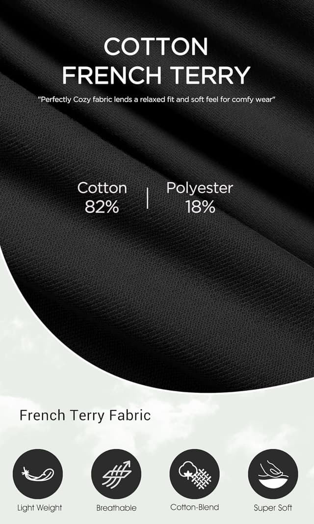 Detalle 2 de ODODOS Women’s Sweat Shorts with Pockets (Cotton French Terry Drawstring)