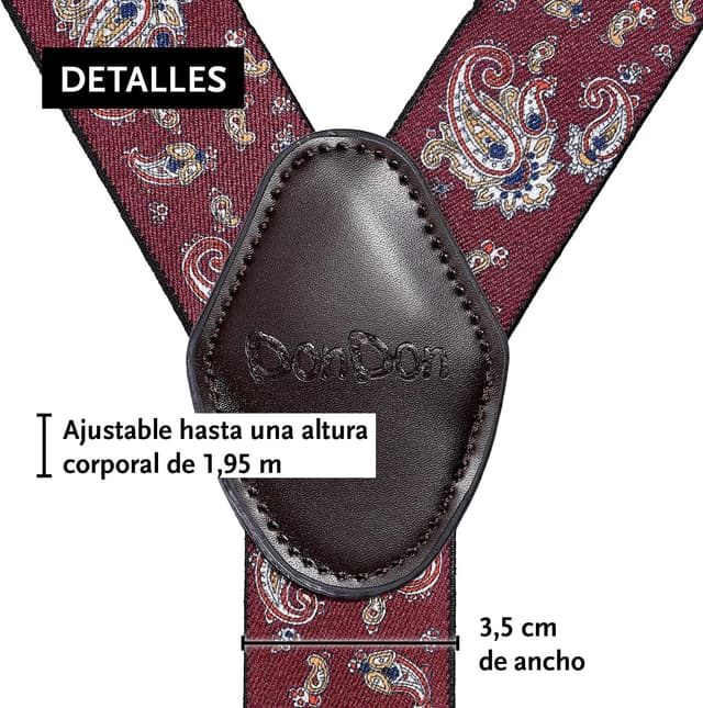 Thumbnail 2 de DonDon tirantes hombres 3,5 cm