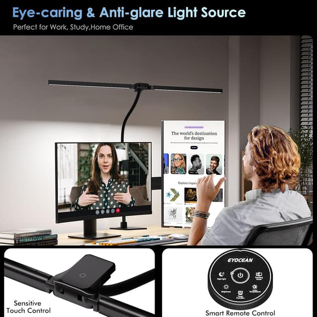 Detalle de EYOCEAN Schreibtischlampe 80 cm