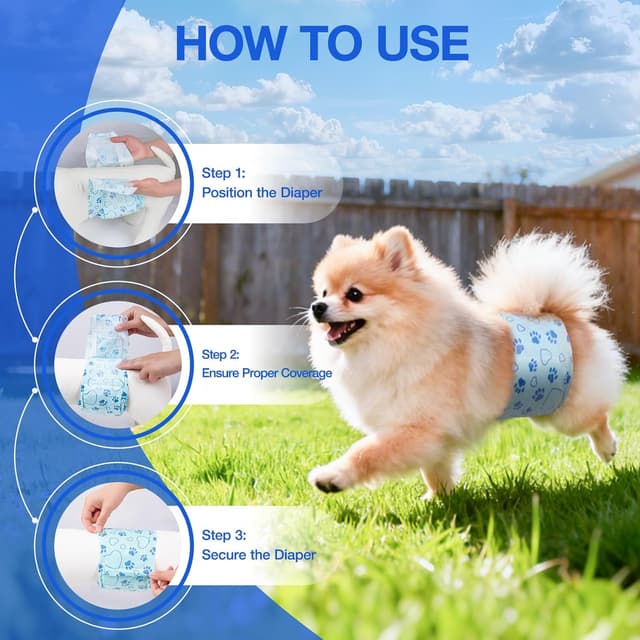 Thumbnail 4 de Flying Paws Pannolini per cani S, 26 pezzi