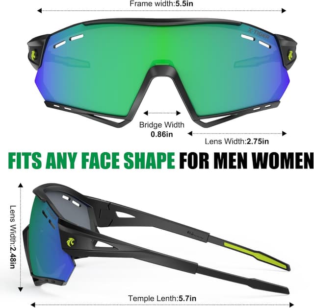 Thumbnail 6 de X-TIGER Occhiali da ciclismo 5 lenti