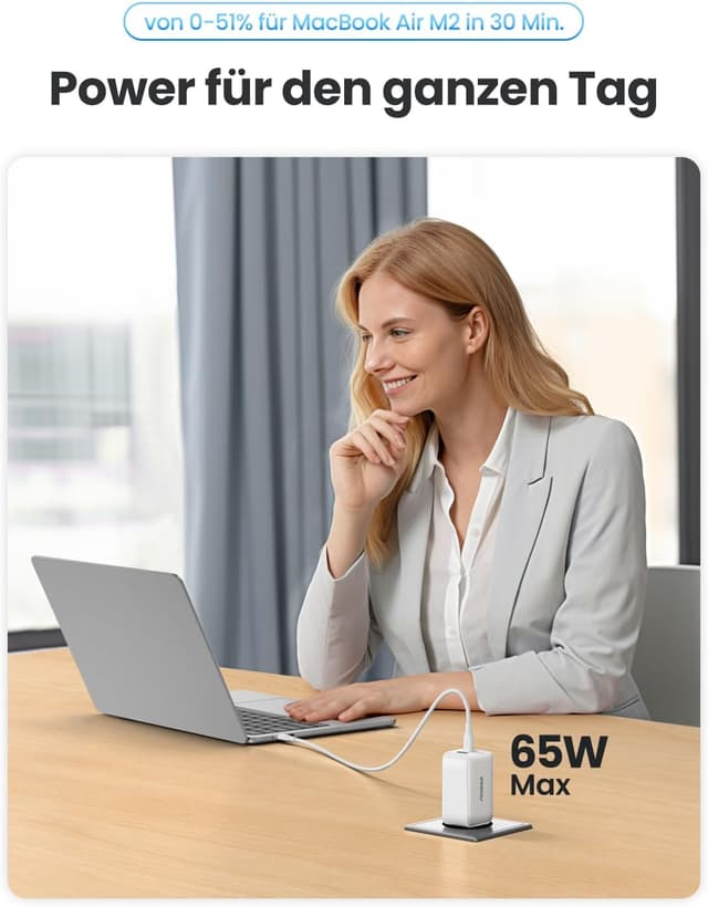 Thumbnail 2 de UGREEN Nexode 65W GaN USB-C Ladegerät