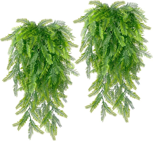 Imagen de Plantes artificielles tombantes fougère 8 pièces en OfertitasTOP