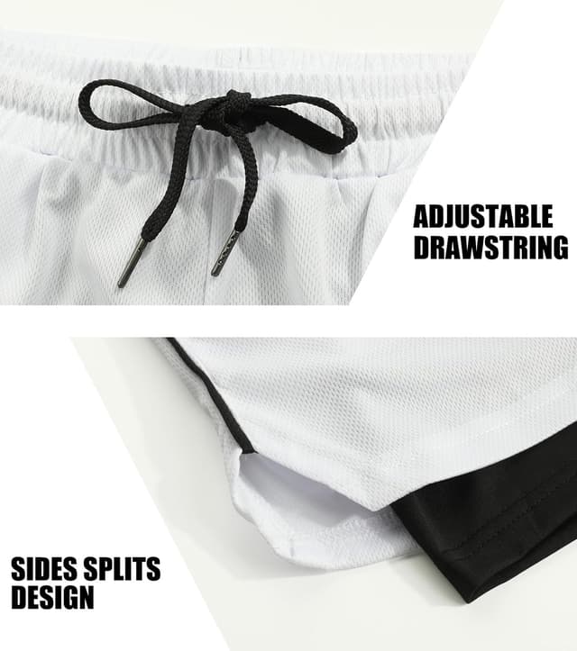 Detalle 2 de Comilaka 2 in 1 running shorts with phone pocket