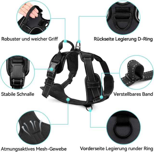 Thumbnail 4 de Joytale Hundegeschirr M reflektierend