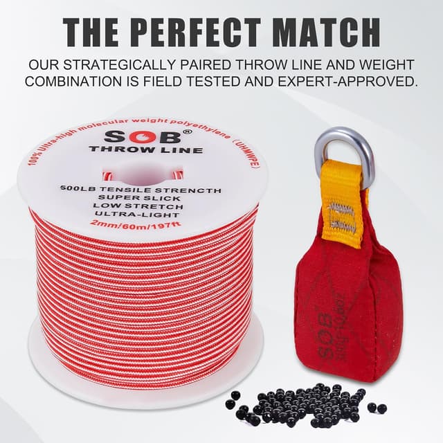 Detalle 2 de SOB Bolsa de Lanzamiento 60 m Cuerda para Escalada