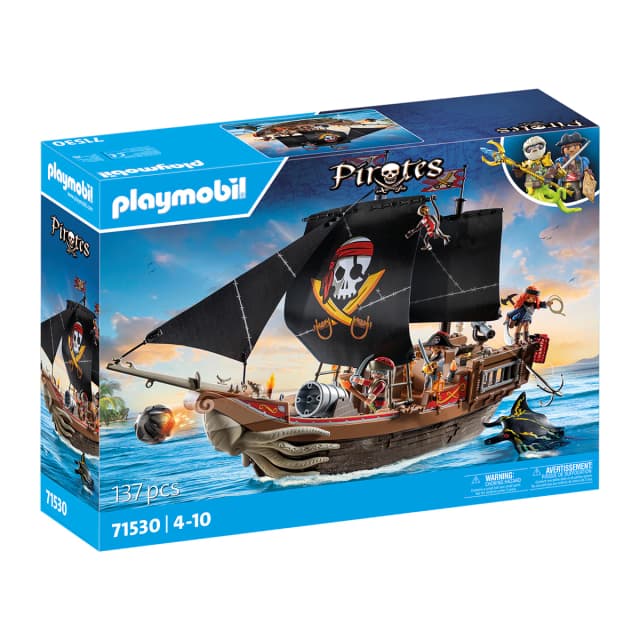 Detalle de Playmobil Gran barco pirata juguete 4 años 🚢