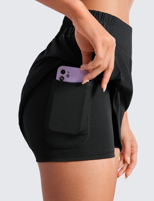 Detalle de CRZ YOGA skort da golf e tennis con cintura alta e tasche