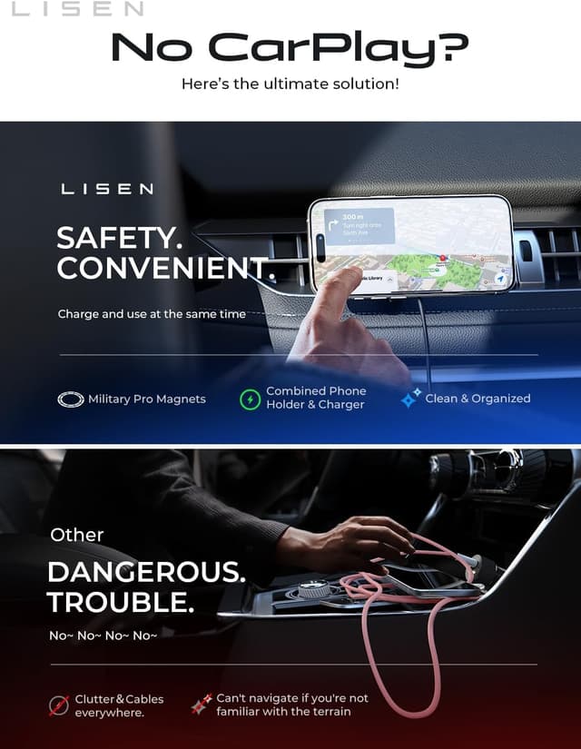 Thumbnail 6 de LISEN 15W MagSafe Car Mount Charger