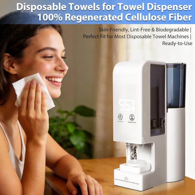 Detalle de Hot Face Towel Heater Machine (Automatic Disposable Towel Warmer) with Steam, 55°C Constant Temperature