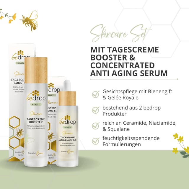 Thumbnail 1 de bedrop Skin Care Set Anti Aging Serum & Tagescreme