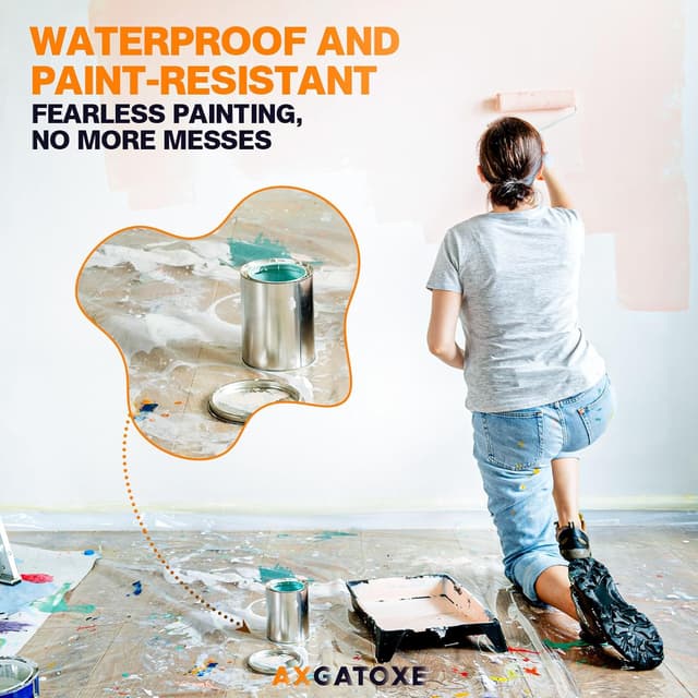 Thumbnail 5 de 12 x 9 Ft Plastic Drop Cloth 1 Mil