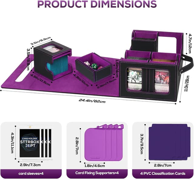 Thumbnail 2 de STTRBOX Trading Card Storage Box 11 x 7.9 🎴