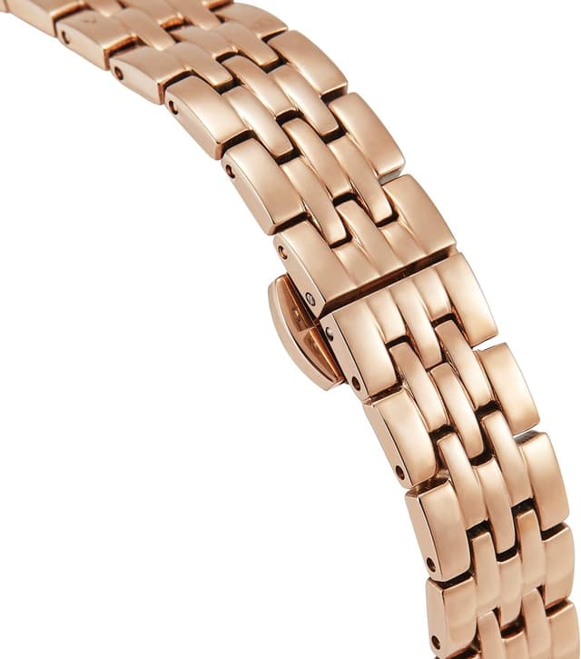 Detalle de VICTORIA HYDE orologio rettangolare da donna verde con quadrante analogico al quarzo e cinturino in acciaio inox