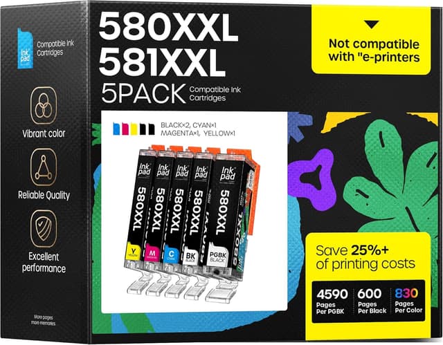 Detalle de iNKPAD Cartucce 580 581 XXL compatibili