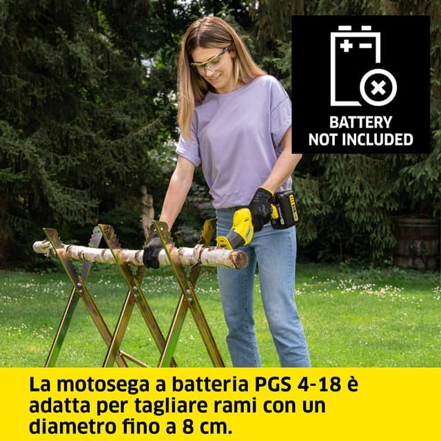 Detalle 2 de Kärcher PGS 4-18 a batteria (18V) per potatura rami fino a 8 cm