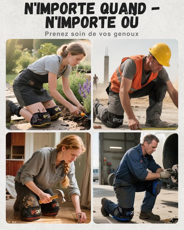 Thumbnail 5 de IPSXP Genouillères Pro confort 1 paire