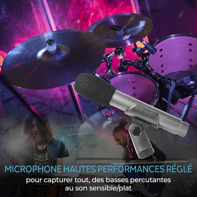 Thumbnail 2 de Pyle Ensemble Microphones Dynamiques 7 pièces 🎤