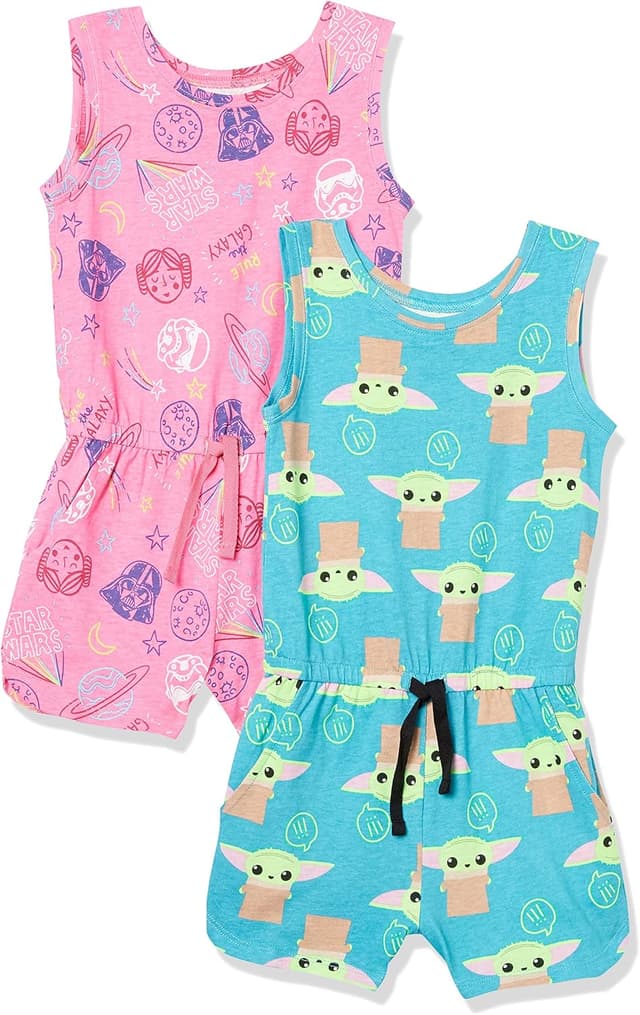 Detalle de Amazon Essentials knit sleeveless romper 2-pack