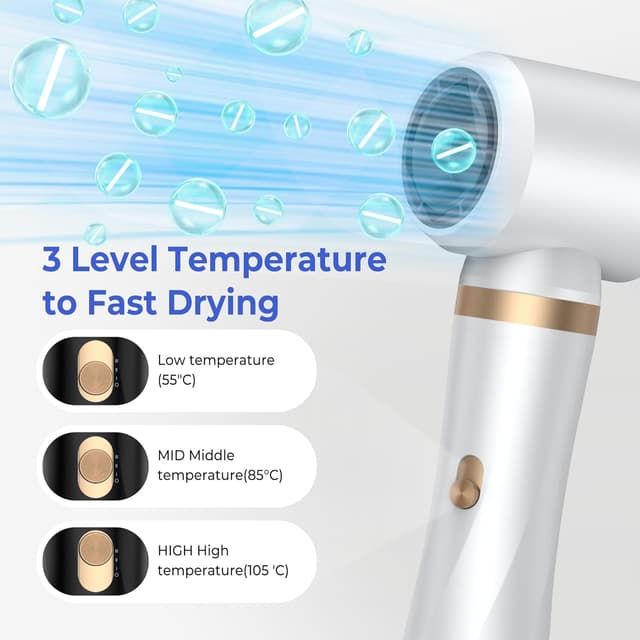 Detalle 2 de UMIGA Magic Styler Air Styler Set (5 in 1) hair dryer brush for curls, volume and straightening