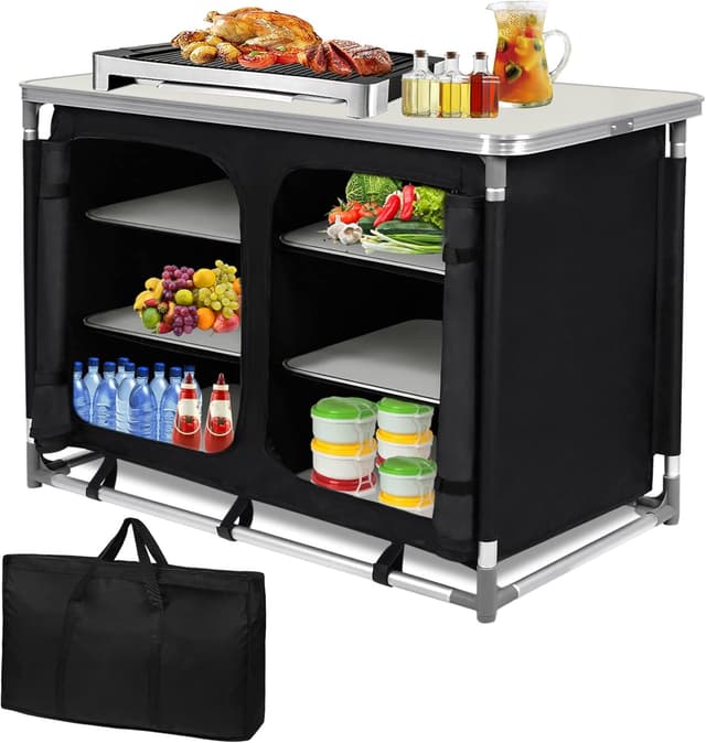 Detalle de Froadp Campingküche faltbarer Schrank 100x50x80