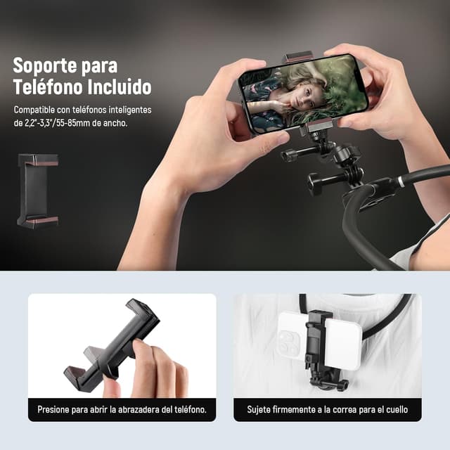 Thumbnail 6 de NEEWER GP15 Soporte Magnético Cuello para Cámaras de Acción 📸