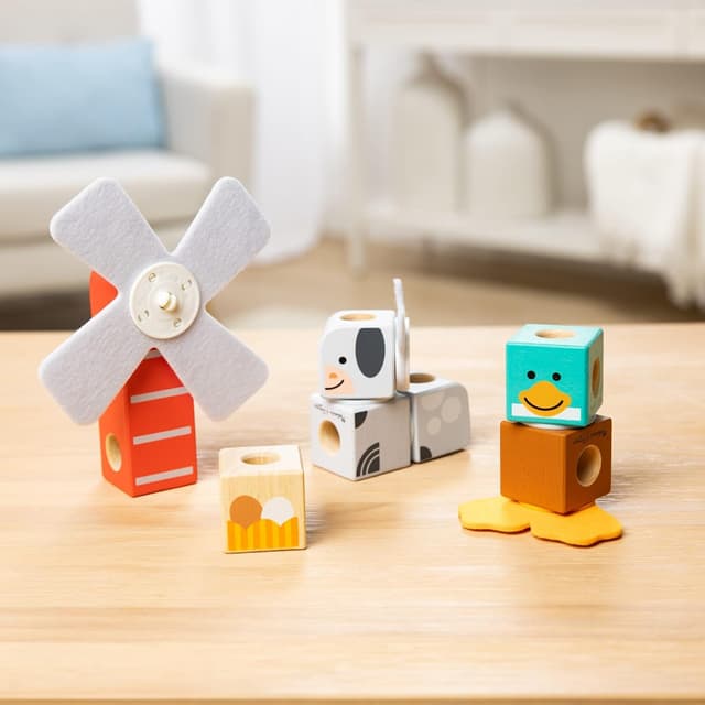 Thumbnail 6 de Melissa & Doug Blockables Bauernhoffreunde 16-teilig đź§©