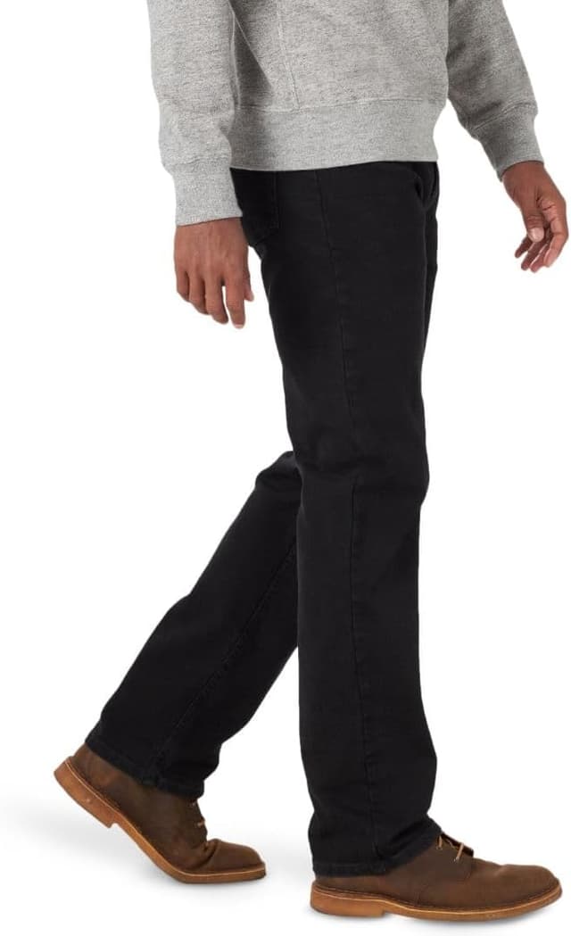 Detalle de Wrangler Authentics Jeanshose für Herren mit elastischer Taille (Regular Straight)