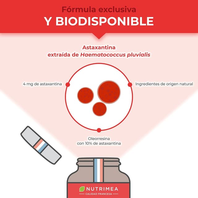 Thumbnail 3 de Nutrimea Astaxantina Pura 4 mg - Antioxidante Vegano y Natural