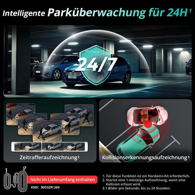 Thumbnail 4 de BOTSLAB G300H Plus 4K Dashcam vorne+hinten