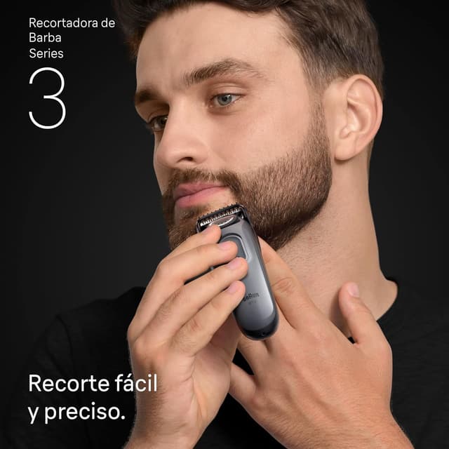 Detalle 2 de Braun Recortadora De Barba Series 3 BT3525 ✂️ Máxima Precisión