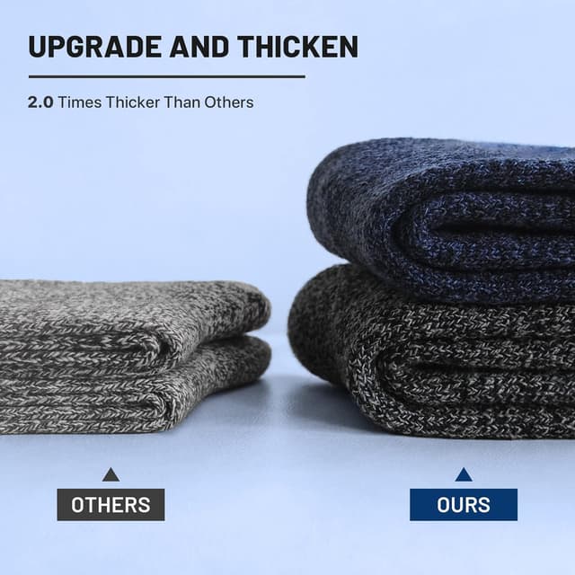 Thumbnail 4 de SIMIYA Merino Wool Hiking Socks 5 pairs