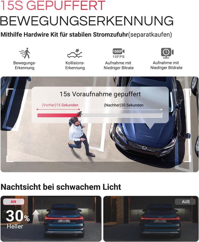 Thumbnail 5 de VANTRUE E1 Pro 4K Dashcam