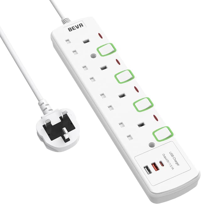 Detalle de BEVA 4-way extension lead with 1.5m