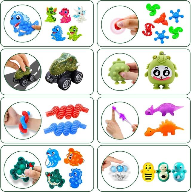 Detalle 2 de 1000Pcs Party Favors for Kids Fidget Toys Bulk Pack (Treasure Box Rewards & Classroom Prizes)