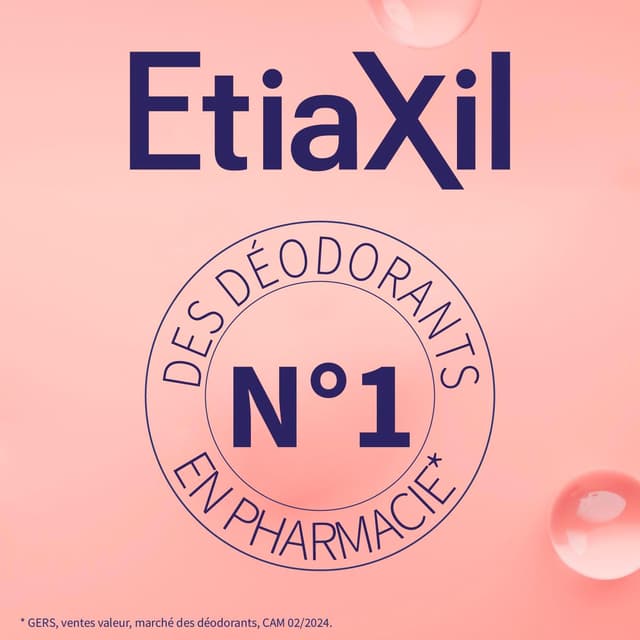 Detalle 2 de ETIAXIL Distraspirante per ascelle con sudorazione eccessiva, roll-on, pelle normale (confezione da 3) – 15 ml