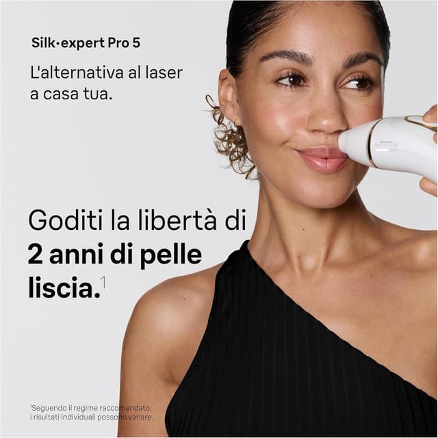 Detalle de Braun Silk·expert Pro 5 (PL5321) – Epilatore a luce pulsata smart per riduzione dei peli a casa, con 3 testine e custodia