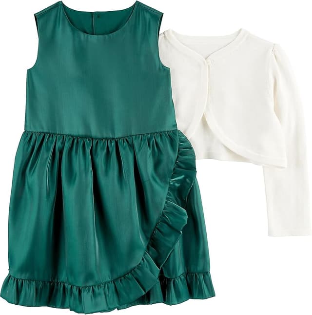 Detalle de Simple Joys by Carter's 2-Piece Special Occasion Dress 5 años