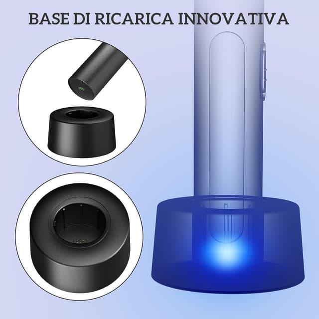 Thumbnail 6 de PALONE Racchetta Zanzare Elettrica 4000V ricaricabile USB con luce LED UV 365 nm, doppia funzione, tripla maglia di sicurezza