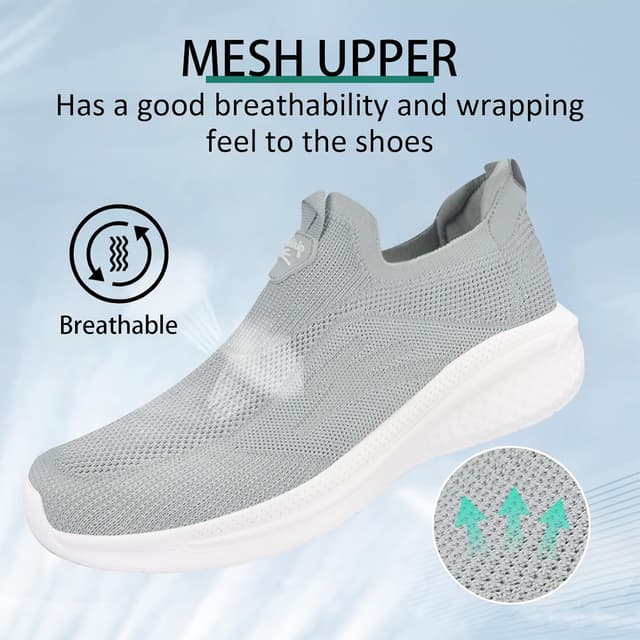 Detalle 2 de Giniros Slip-on Sneaker Herren Mesh