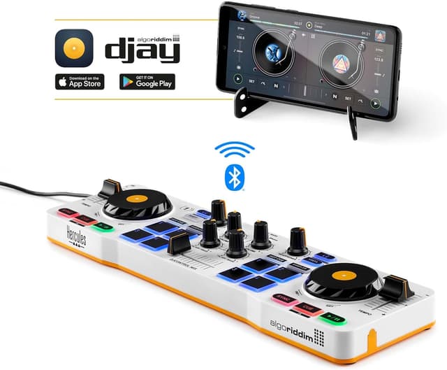 Detalle de Hercules DJControl Mix Controladora Bluetooth 2 pistas