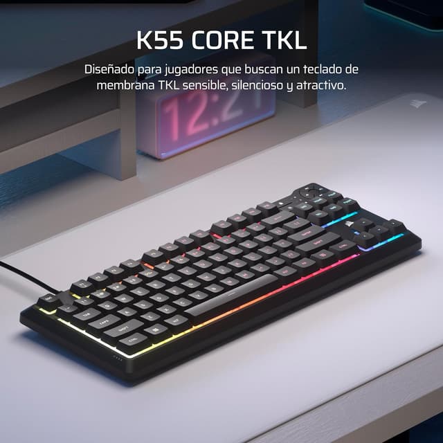 Thumbnail 1 de Corsair K55 Core TKL Teclado Gaming RGB