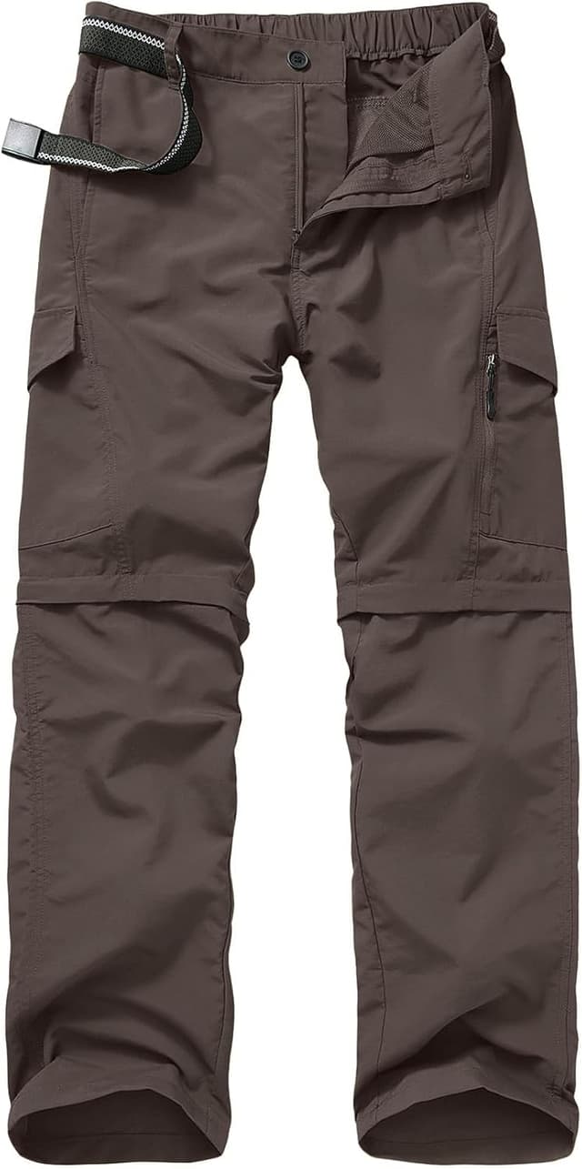 Detalle de Jessie Kidden men’s hiking walking trousers – quick-dry, waterproof and zip-off cargo pants