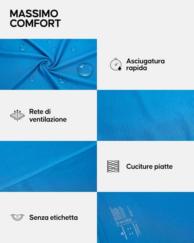 Detalle de DANISH ENDURANCE Maglietta Sportiva Donna a Maniche Corte, traspirante quick-dry con cooling mesh laterale (1 o 2 pezzi)