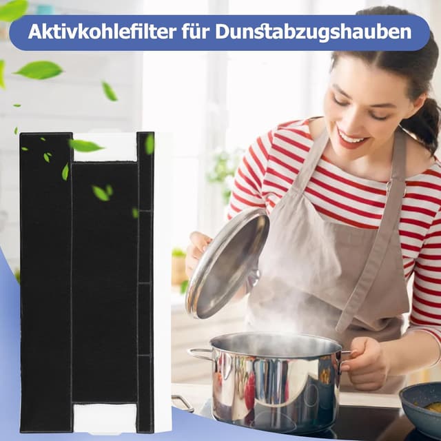 Detalle 2 de Aktivkohlefilter für Dunstabzugshauben – kompatibel u. a. mit Bosch DHZ4506, Siemens LZ45501/45500, Neff Z5144X1/X5