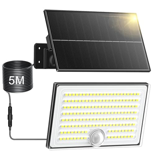 Detalle de Giliwosy Luces Solares LED Exterior con Sensor de Movimiento (1 pieza) y 4 modos, IP65