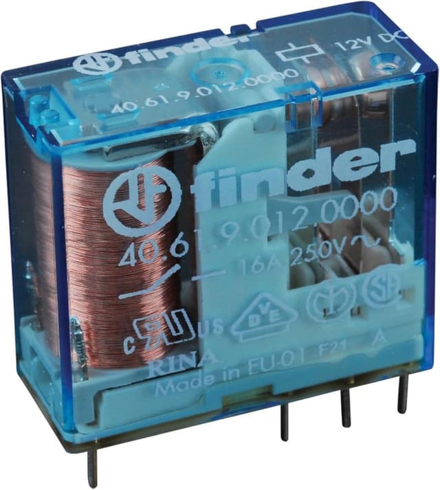 Detalle de FINDER relais série 40 standard 12 Vcc 1 circuit commuté – 8 broches