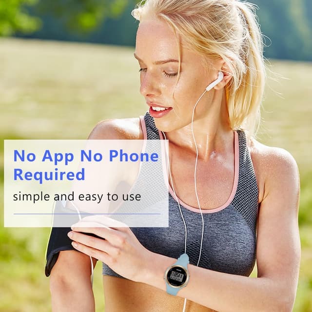 Thumbnail 5 de AOOSU Damenuhr Digitaluhr mit LED Nachtlicht