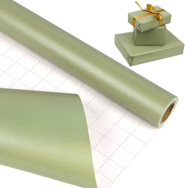 Detalle de Green Wrapping Paper Roll 43cm
