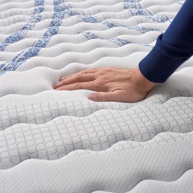 Thumbnail 6 de Naturalex Materasso Memory 140x200 cm Perfect Dream (7 zone) in lattice blue, anallergico antiacaro, alto 30 cm